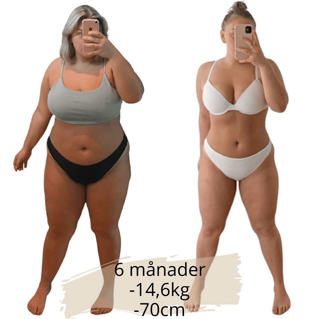 6 månader -14,6kg -70cm